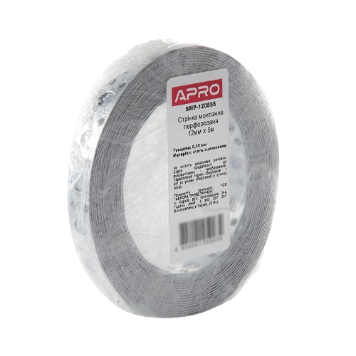 Стрічка монтажна перфорована 12*0,55мм*5м APRO Житомир - фото 3