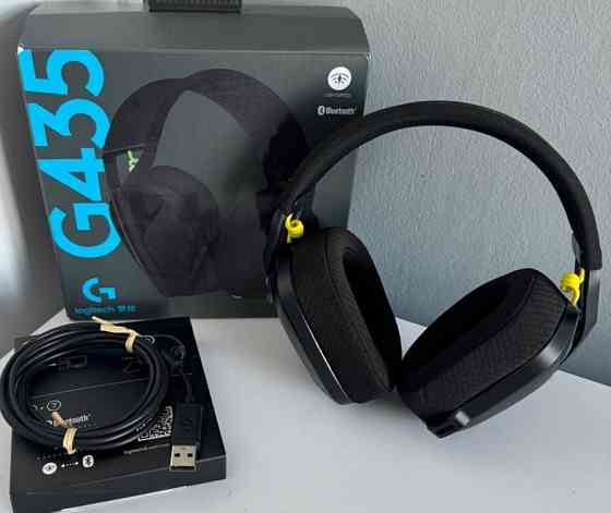 НОВІ навушники Logitech G435 Black геймерские наушники. Київ