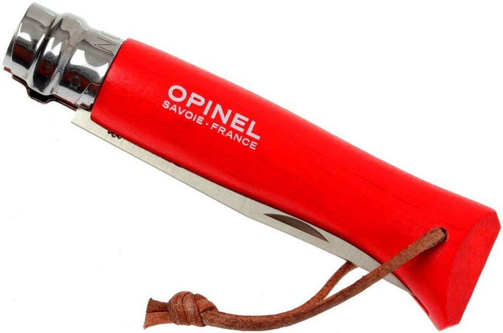 Туристичний Ніж Opinel "Inox No8 VRI бук" Origins Red (001705) Неіржавка сталь Нововолинськ - фото 3