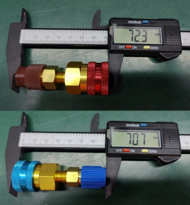 Комплект 2 муфт-адаптеров БРС с R1234yf на R134a для автокондиционеров, переходники Киев - изображение 4