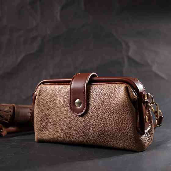 Стильний клатч з цікавою клямкою з натуральної шкіри (Vintage) Київ