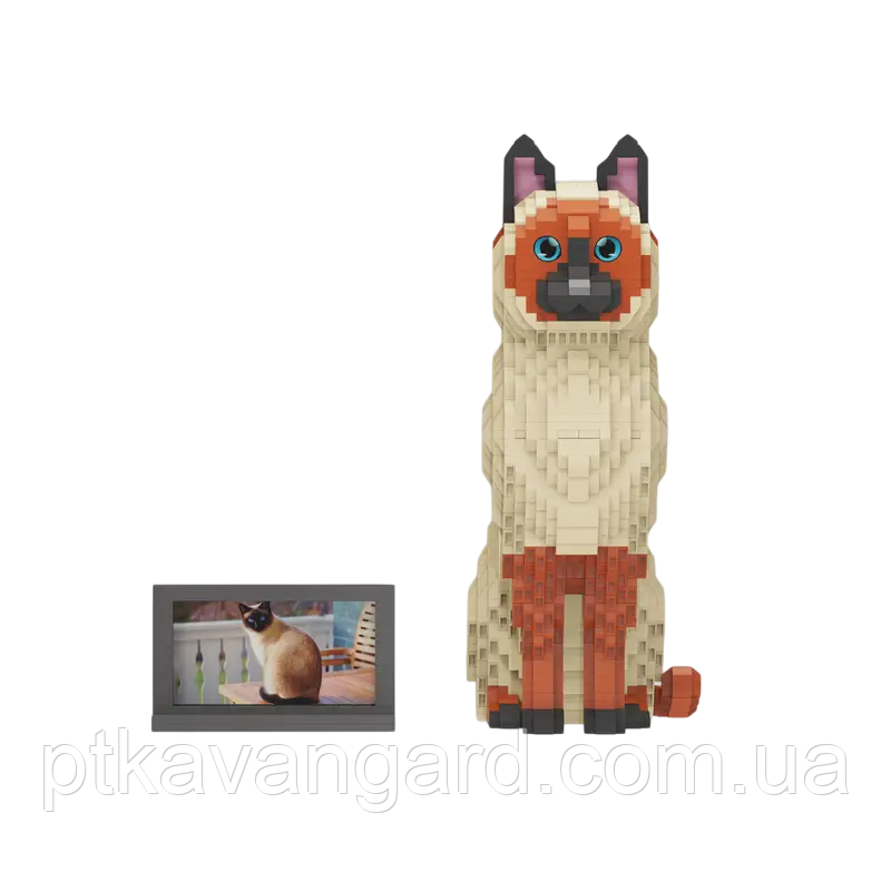 Конструктор сіамський котик із рамкою 2913 деталей DMG 007 Хмельницький - фото 6