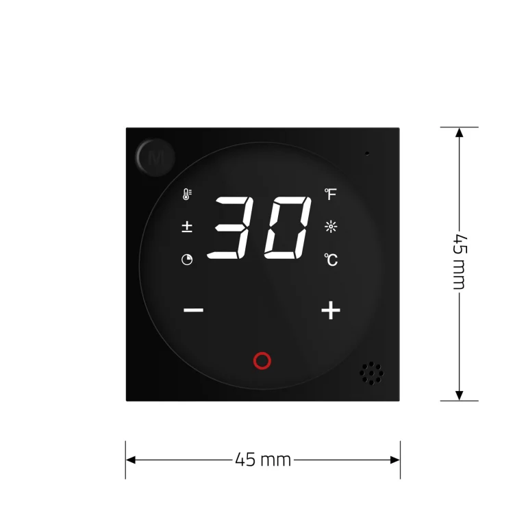 Розумний Wi-Fi терморегулятор (термостат) сенсорний програмований для водяної теплої підлоги LIVOLO, чорний, модуль без рамки (VL-FCQ1Z2-2BP) Коломыя - изображение 2