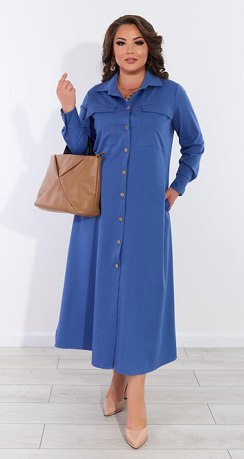 Стильне плаття сорочка (48) Київ - фото 2