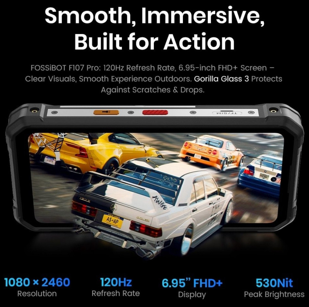 FOSSiBOT F107 Pro 12+18/512 ГБ Захищений Смартфон/28000 mAh/NFC/HD IPS. Київ - фото 4