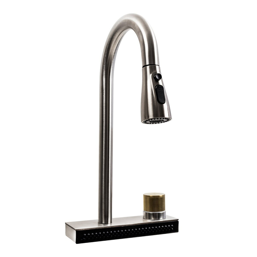 PLATINUM Змішувач під мийку "Водоспад" ZS84 Platinum (brushed) Київ - фото 1