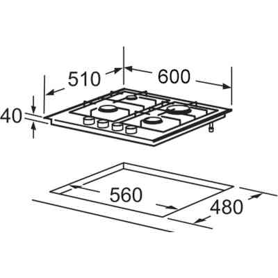 Варочна поверхня Interline HGG 763 FGT BM FLAME Вінниця