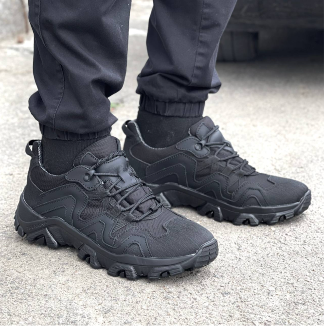 Зимние тактические мужские кроссовки черные зимние теплые мужские кроссовки из кордуры Львов - изображение 5