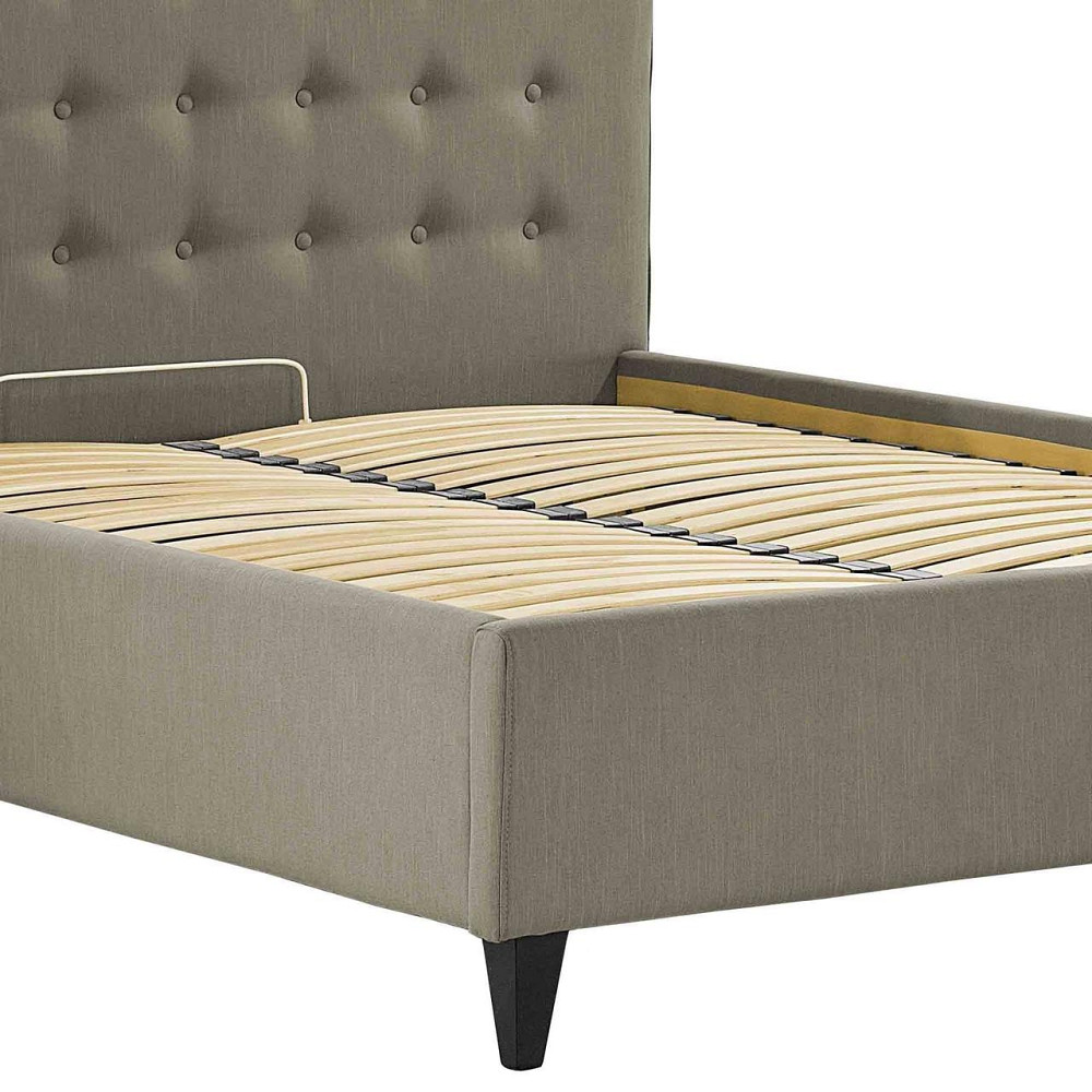 Кровать Двуспальная Nicole VIP Wood На ножках 160 х 200 см Melva 20 С дополнительной металлической цельносварной рамой Серый Киев - изображение 4