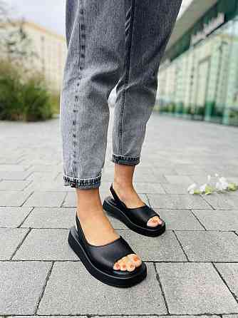 teona Босоніжки жіночі TEONA 272 чорні (літо, шкіра натуральна) (5244) Коломия