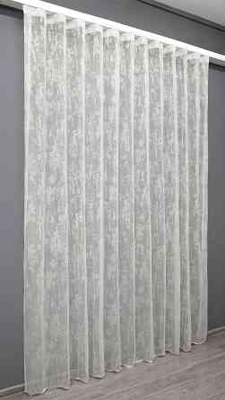 Тюль VR-Textil 1402т Мармур Жакард Кремовий 400х270 см (43-133) Київ