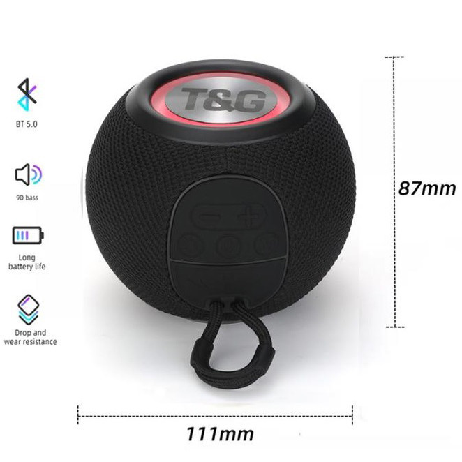 Беспроводная колонка портативная мощная TG337, Bluetooth колонка с функцией радио CA-89 Львов - изображение 4