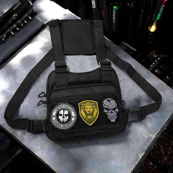 Чоловіча сумка через плече нагрудна, Чоловіча тактична армійська сумка однолямочна IP-23 Івано-Франківськ