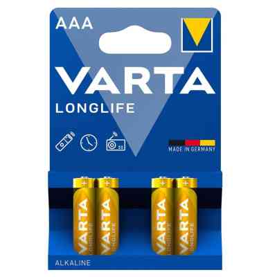 Батарейка Varta AAA Longlife LR03 * 4 (04103101414) Вінниця
