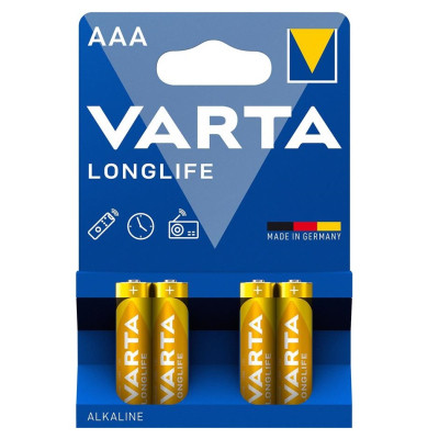 Батарейка Varta AAA Longlife LR03 * 4 (04103101414) Винница - изображение 1