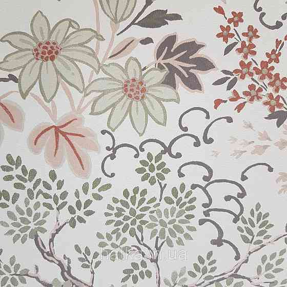 Обои флизелиновые эко Rasch Salisbury 0.53х10 цветы полевые листья 53338 Киев