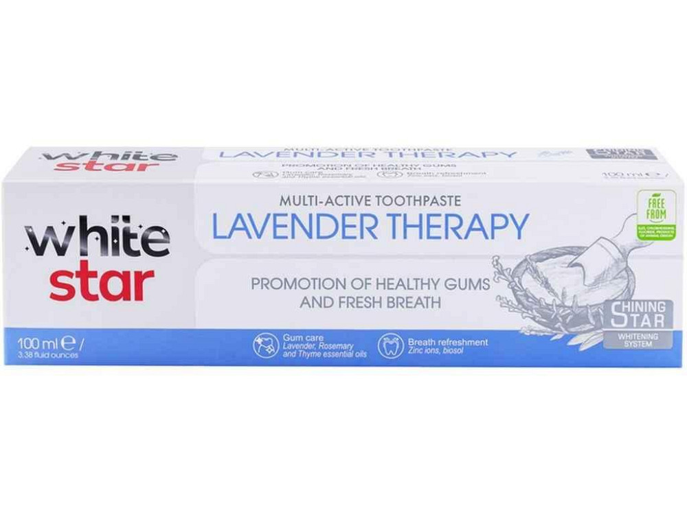 Зубна паста 100мл Lavender Therapy ТМ WHITE STAR Киев - изображение 1