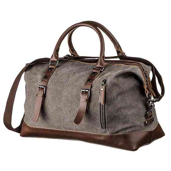 Дорожная сумка текстильная Серая (Vintage) Киев