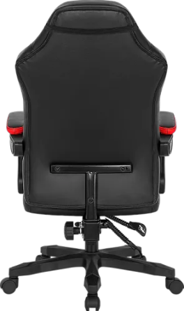 Крісло геймера Defender Master поліуретанове (Чорно-червоне) Київ