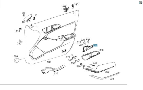 Mercedes-Benz  A2467600061 9051 Внутрішня ручка відкриття дверей права CLA Shooting Brake X117 CLA C117 GLA X156 A-class W176 B-class W242 B-class W24 Одеса