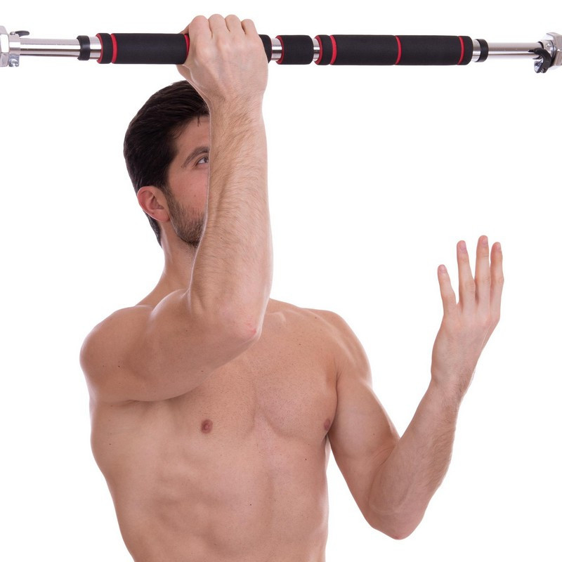 Турник в дверной проем раздвижной 60-100см Sport 2546 хром Киев - изображение 8