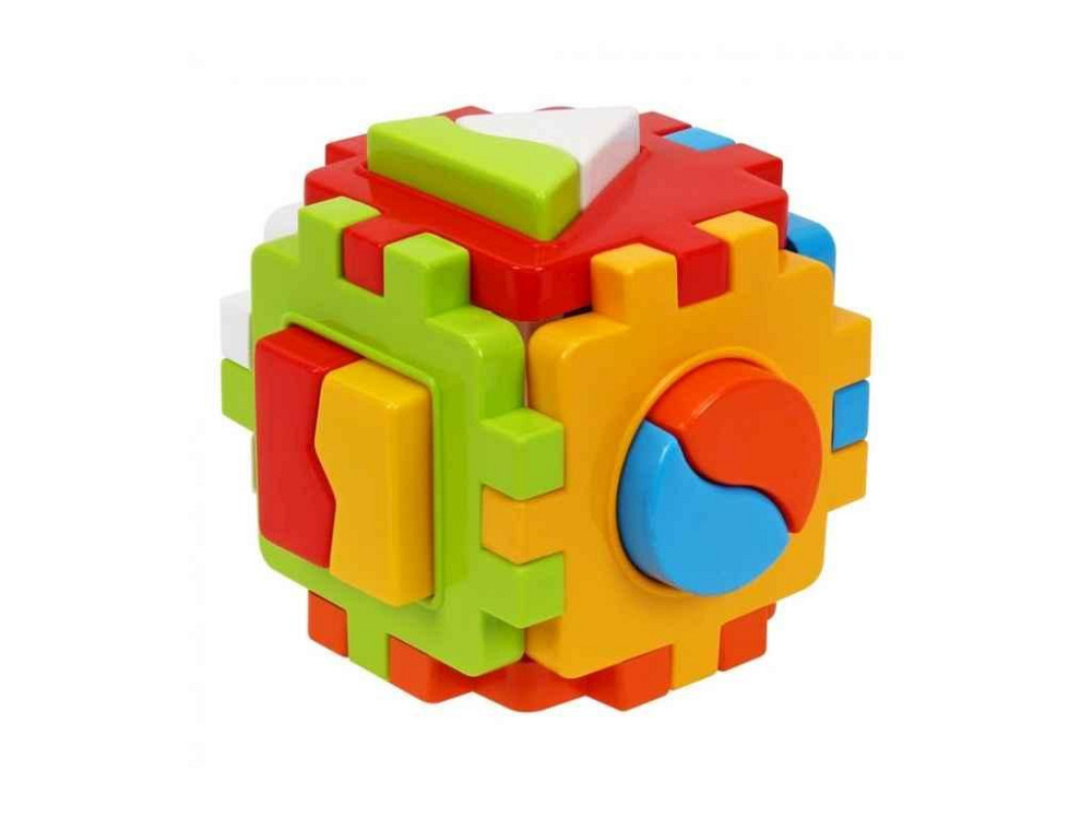 Куб-сортер Логика No1 12x12x12 см арт.2452 ТМ ТЕХНОК Киев - изображение 1
