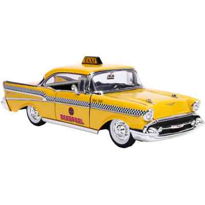 Машина Jada металева "Марвел. Жовте таксі" Чеві Бел Ейр (1957) з фігуркою Дедпула 1:24 (253225001) Вінниця