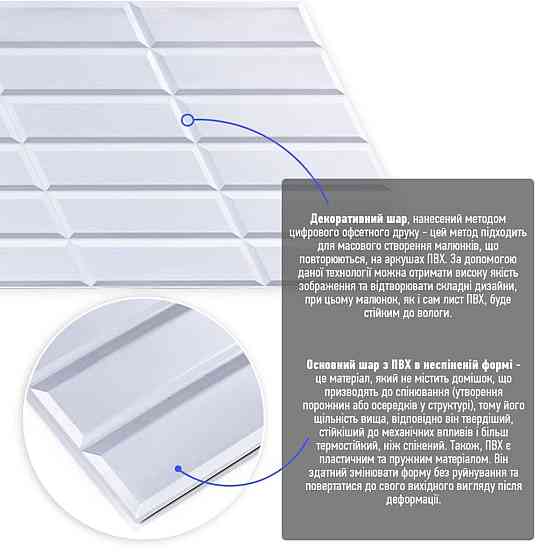 Декоративная ПВХ панель 960х480х4мм SW-00001779 Днепр