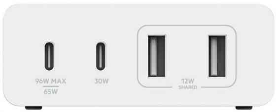 Мережевий зарядний пристрій Belkin Home Charger 108 W Dual USB-С/USB-A (WCH010VFWH) ( 12318 ) Харків