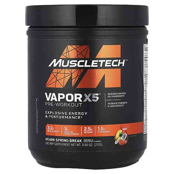 Предтренировочный комплекс MuscleTech VaporX5, Next Gen, Pre-Workout 272 g (Miami Spring Break) Луцк