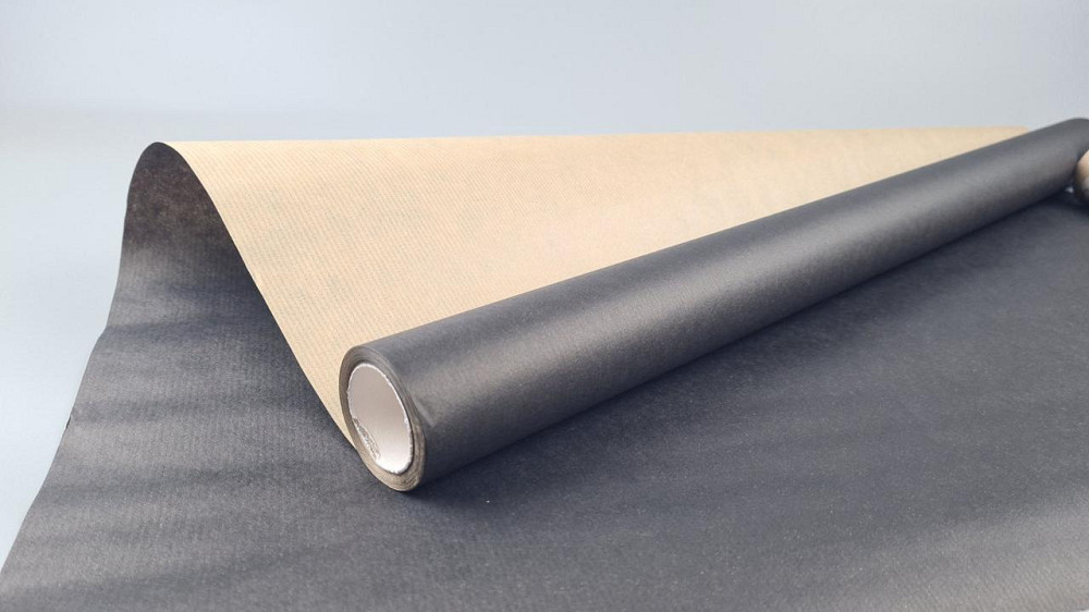 Рулон 8 м бумага подарочная тонированная (36) для цветов (h660) №13 черный (1 шт) Харьков - изображение 1