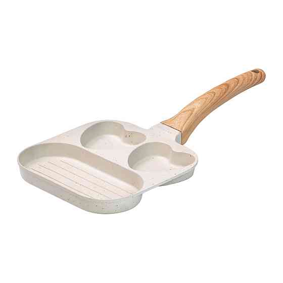 Сковорода квадратна порційна на 3 секції з антипригарним покриттям бежева HP39569W Коломия