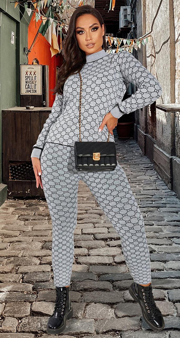 Теплий в'язаний костюм (48-52) Київ - фото 2