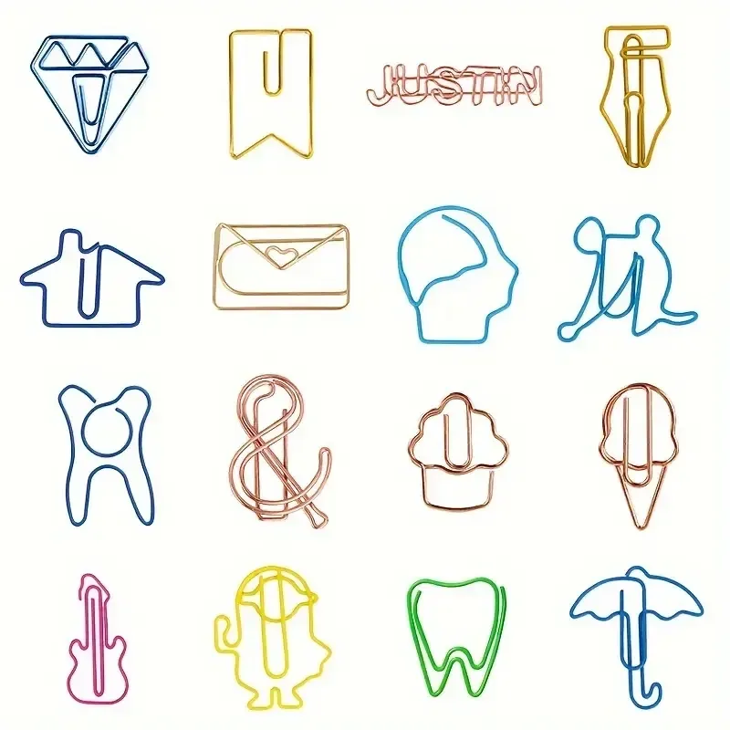 Набір декоративних скріпок у формі фігурок (30 шт) — рандомний вибір дизайну Київ - фото 9