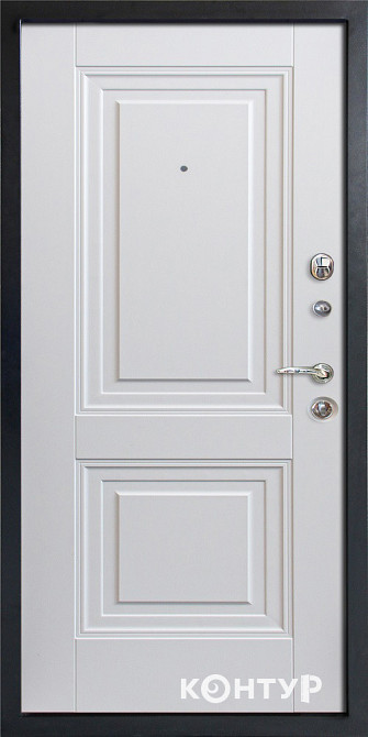 Двері квартирні, серія ТИП 3.2 модель 338/613 софттач сірий/супермат білий 860 Київ - фото 2