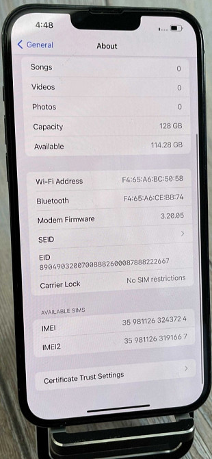 Айфон: iPhone 13 Pro Max Blue 128Gb. Neverlock . Киев - изображение 3