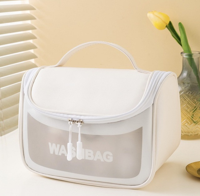 Косметичка, дорожня для подорожей, органайзер для аксесуарів у ванну та душ, водонепроникна, з ручкою Кам'янець-Подільський - фото 1