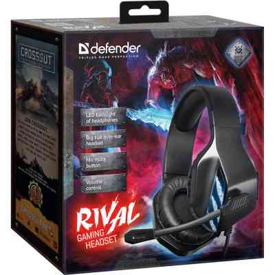 Наушники Defender Rival Black (64565) Винница