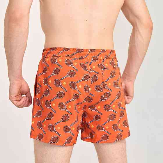 Принтовані чоловічі шорти для плавання Pobedov Pool day Тenis Київ