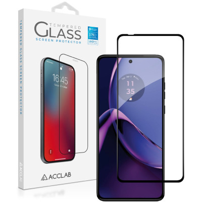 Стекло защитное ACCLAB Full Glue Moto G84 Black (1283126582332) Винница - изображение 1