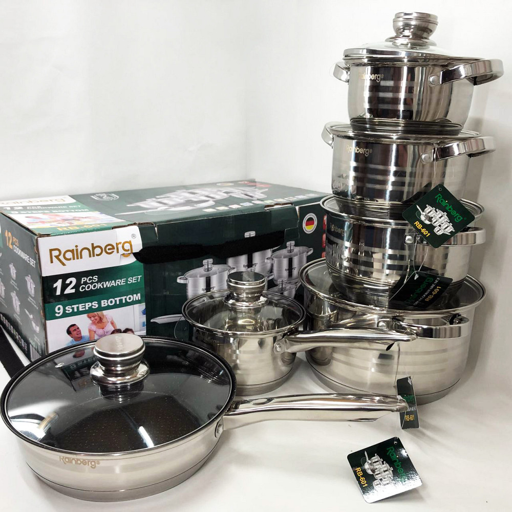 Набор кастрюль хорошего качевства, Набор кастрюль с антипригарным внутренним покрытием XV-66 Львов - изображение 8