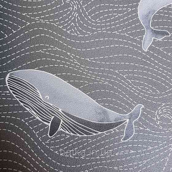 Шпалери флізелінові BN Doodleedo 0,53 х 10 м дитячі море океан риби сірі кити на чорному Київ