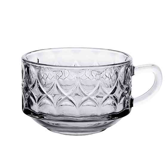 Набор чашек прозрачных 6 шт 270 мл стеклянных для чая, для кофе HP-YH-11 Киев