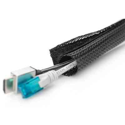 Держатель для кабеля Digitus Cable Tube, 2m, black (DA-90507) Винница