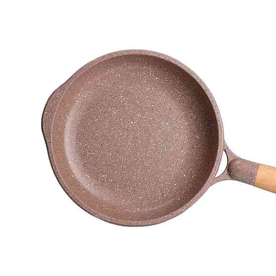 Алюмінієва сковорідка 1,4 л, мармурове антипригарне покриття, Ø 22 см, товсте дно, кавовий MGC HP-4-417CO Коломия