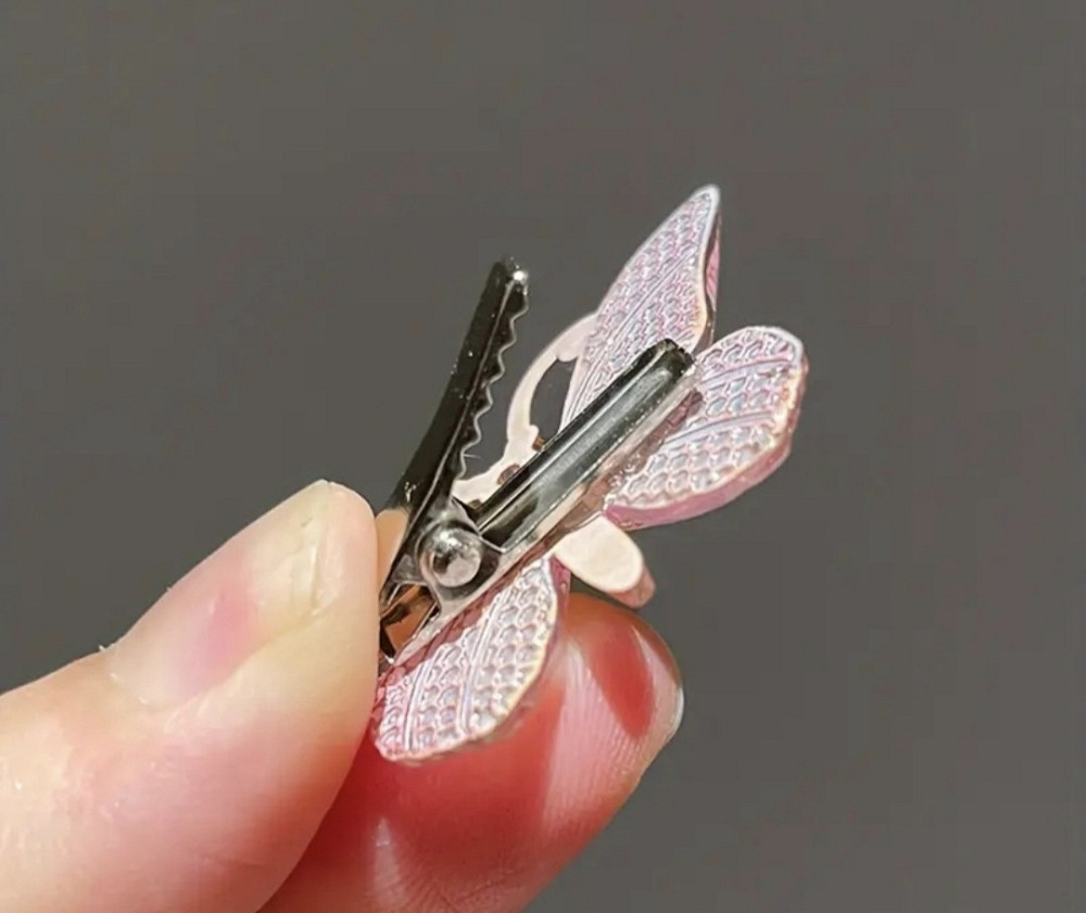 Затискач "Метелик" маленький Фіолетовий Сміла - фото 4