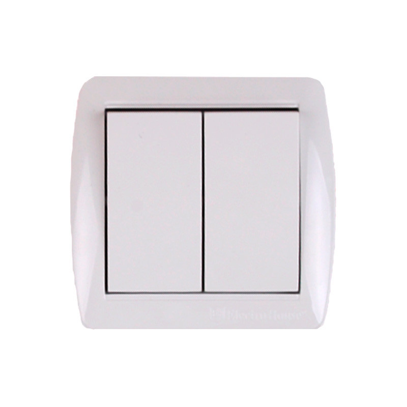 Выключатель двойной, Acura белый Днепр - изображение 1