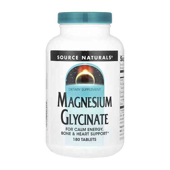 Магній Source Naturals Magnesium Glycinate - 180 tabs Луцьк