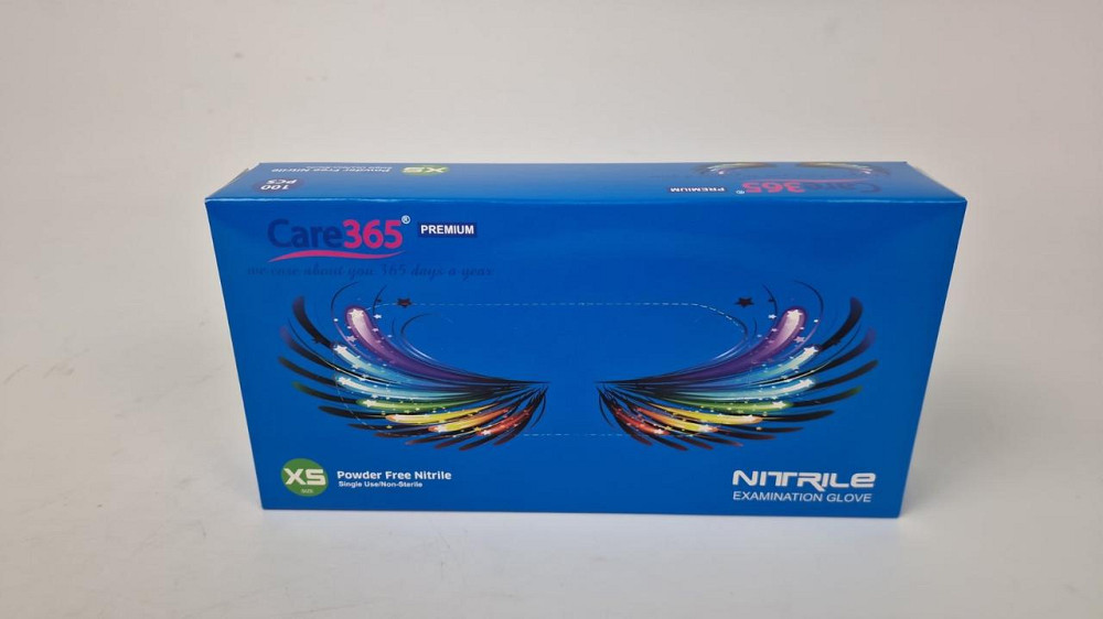 Рукавиці Нітрил Синій (100 шт.) SX "CARE 365" (1 пачка) Харків - фото 2