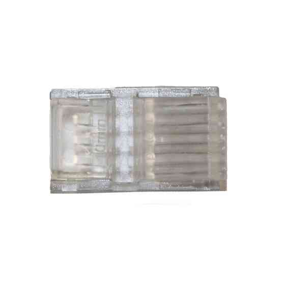 Коннектор прямой 10 мм лента-провод RGB IP65, прозрачный Днепр